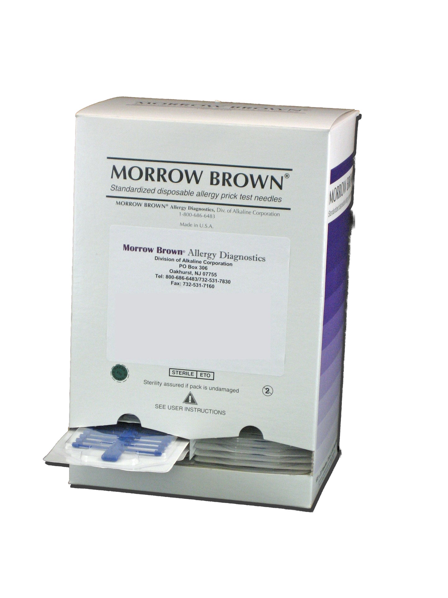 MB-2000 Morrow Brown Disposable Skin Testing Needles Box of 2000 (1-4 boxes) - includes shipping