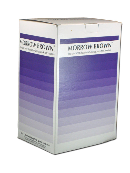 MB-2000 Morrow Brown Disposable Skin Testing Needles Box MASTER CASE (18 boxes of 2000 needles per box) - includes shipping